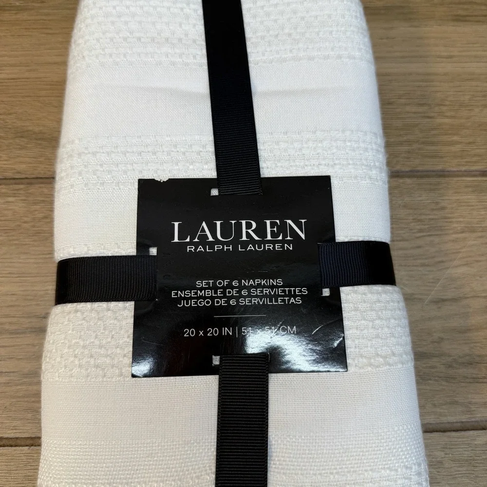 Lauren RALPH LAUREN  Set of 6 Napkins 20